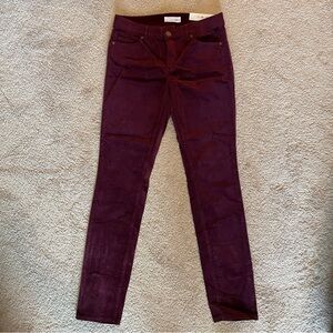 LOFT Velvet Modern Skinny pants